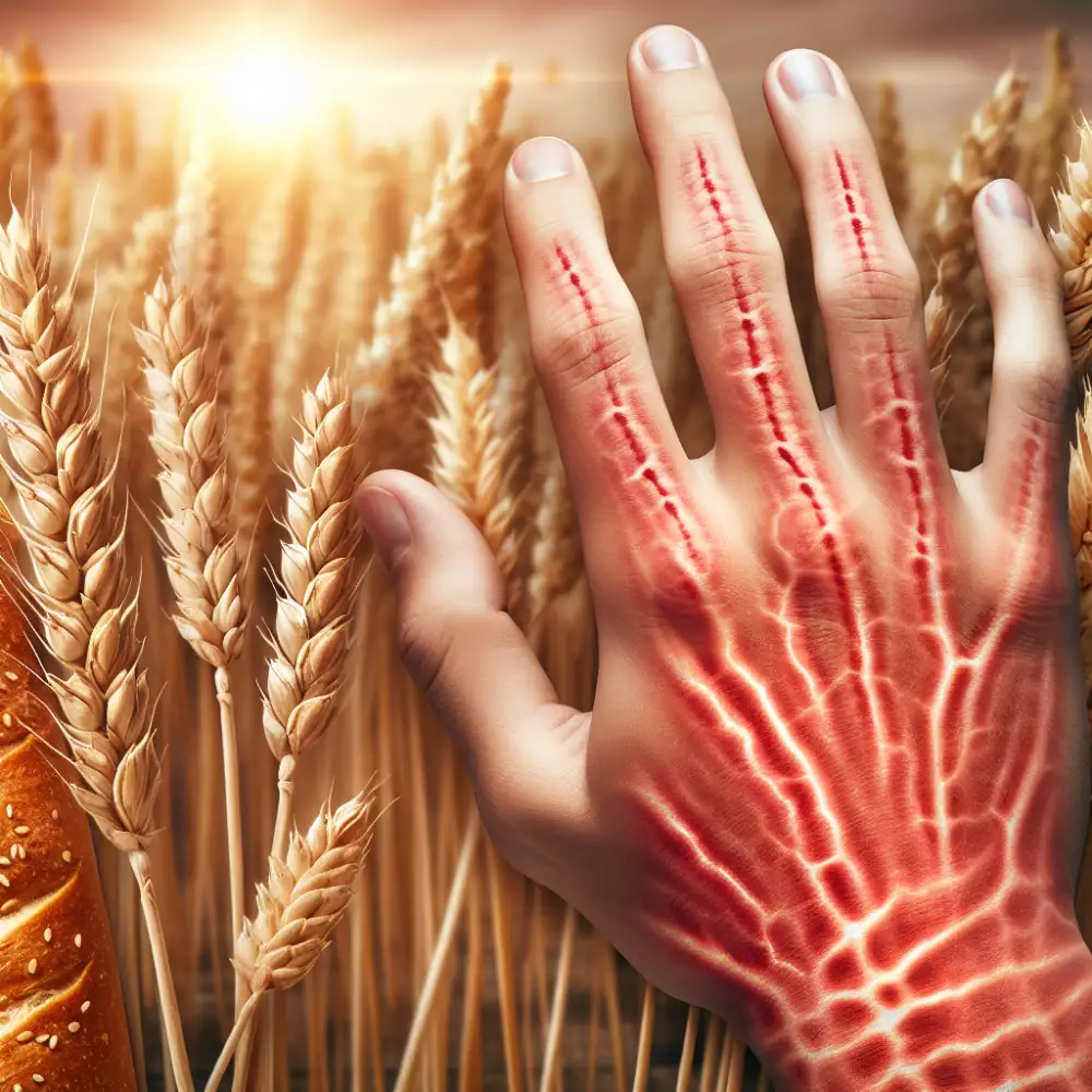 alergie na lepek projevy na kůži